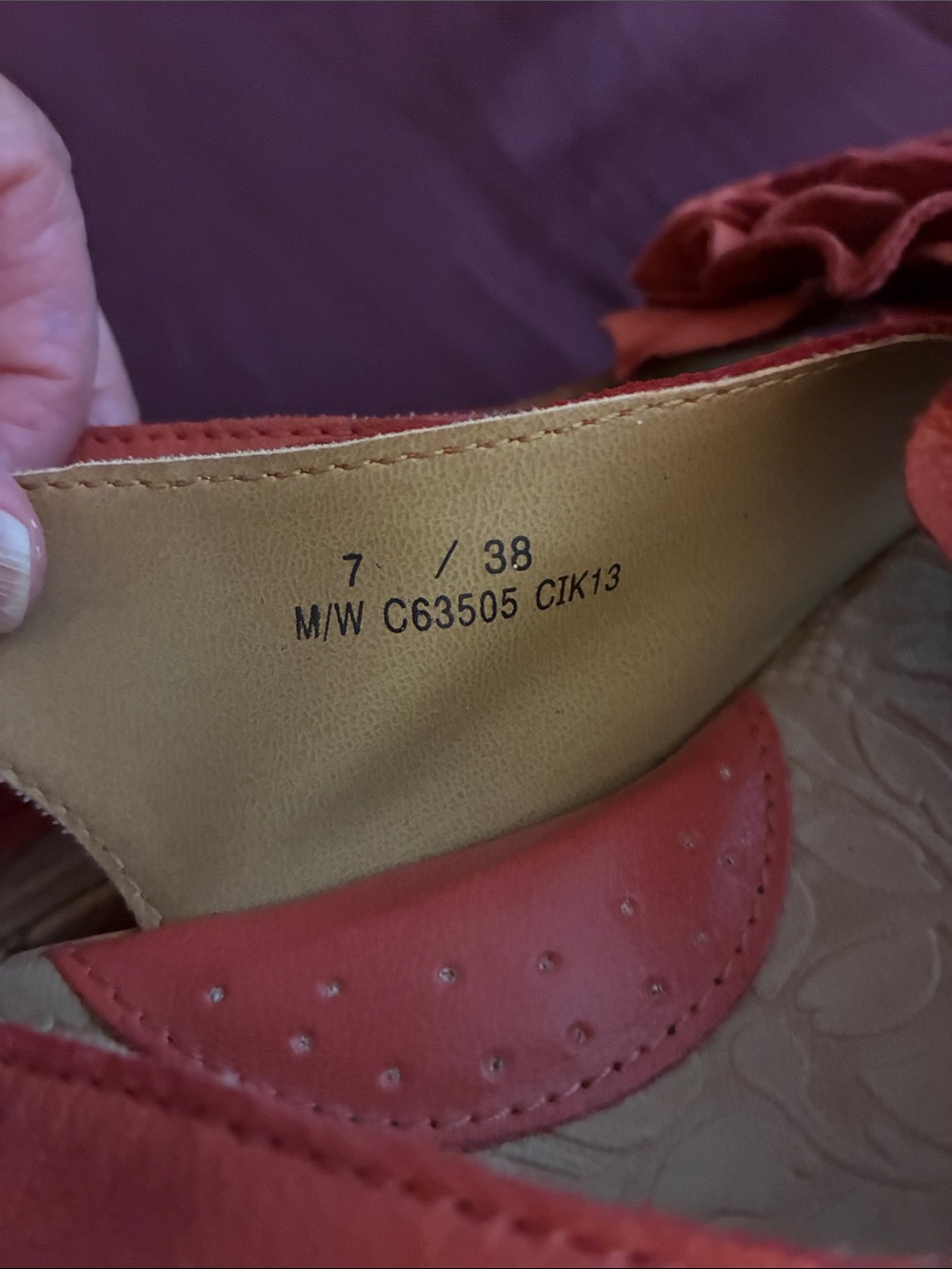 b.o.c Coral Slingback Sandals with Flower Rosettes - Picture 4 of 5